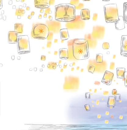 Tangled Lanterns Inspired Thank You Cards, Fairytale, Disney Inspired, Personal Note Cards, Bridal Shower, Thank you Notes, ty (set of 25 )