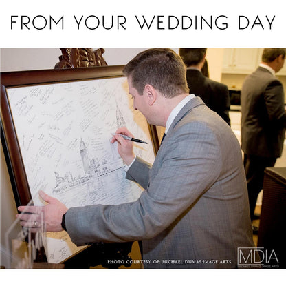 Houston Wedding Alternative Guest Book, Houston Skyline, Guestbook, Wedding Guestbook, Houston, TX,  Houston Wedding, Texas