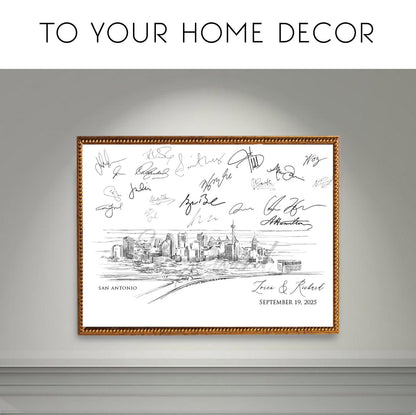 Cincinnati Wedding Alternative Guest Book, Cincinnati Skyline, Guestbook, Wedding Guestbook, Cincinnati, OH, Cinn, Ohio,