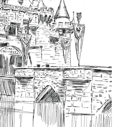 Disneyland InspiredCastle, Fairytale Wedding, Disney Table Numbers (1-10)