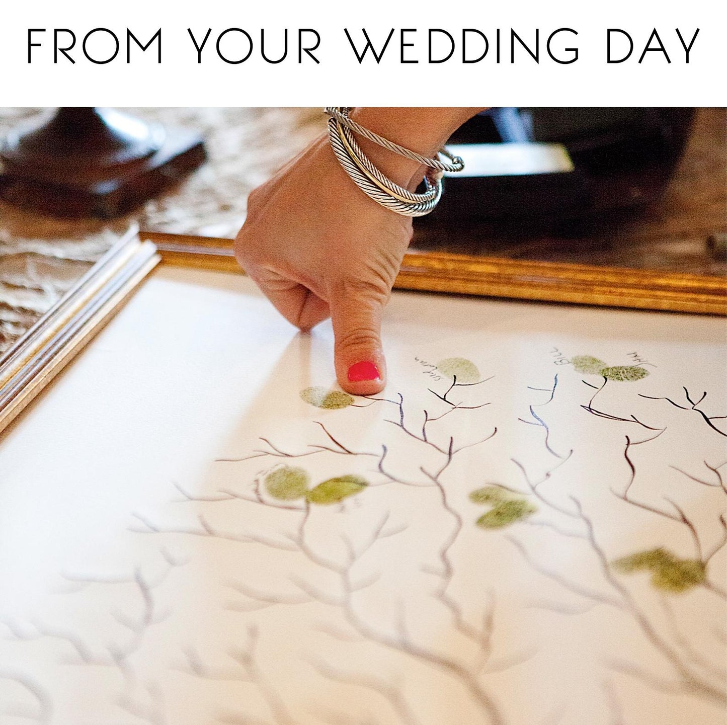 Pine Tree Thumbprint Alternative Guestbook, Fingerprint Guestbook, Wedding Guestbooks, Party Supplies, Bridal Showers, Rehearsal Dinner