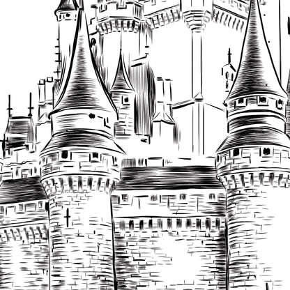 Custom Disney World Castle Table Numbers, Fairytale Wedding, Disney Table Numbers, Day of Event, Reception, Rehearsal Dinner (1-10)