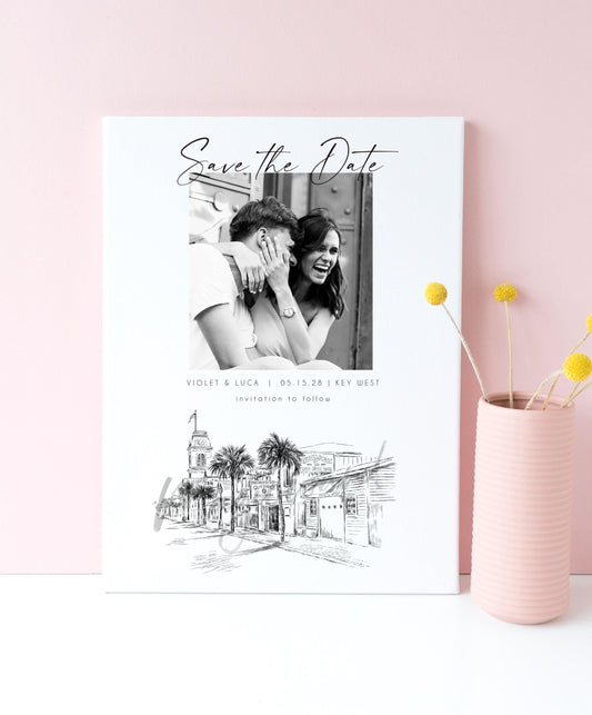 Key West Photo Save the Dates, Key West Wedding Save the Date Cards, Florida Weddings, STD (set of 25 cards)