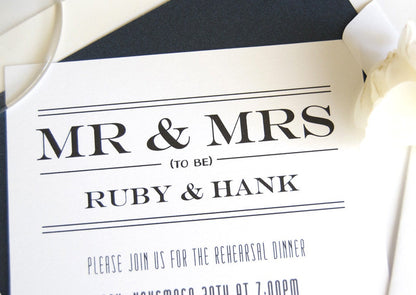 El Paso, Texas Skyline Rehearsal Dinner Invitations (set of 25 cards)