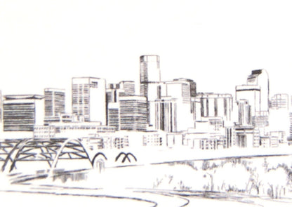 Denver Skyline Folded Place Cards (Set of 25 Cards)