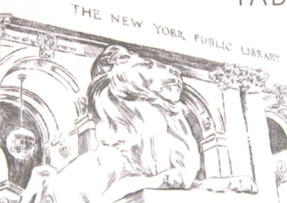 New York Library Skyline Blank Folded Place Cards (Set of 25 Cards)