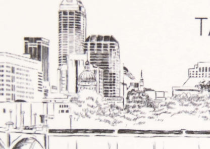 Indianapolis Skyline Folded Place Cards (Set of 25 Cards)
