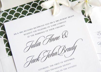 Santa Fe, New Mexico Skyline Wedding Invitations Package (Sold in Sets of 10 Invitations, RSVP Cards + Envelopes)