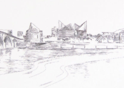 Chattanooga Skyline Folded Place Cards (Set of 25 Cards)