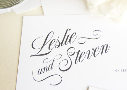 Salt Lake City Skyline Hand Drawn LDS Wedding Invitation Package (Sold in Sets of 10 Invitations, RSVP Cards + Envelopes)