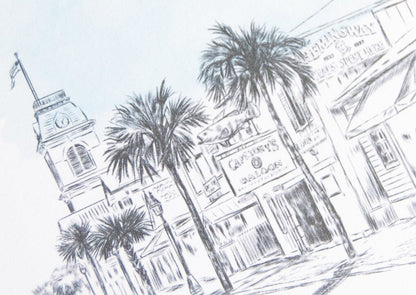 Key West Destination Wedding Invitation Package (Sold in Sets of 10 Invitations, RSVP Cards + Envelopes)
