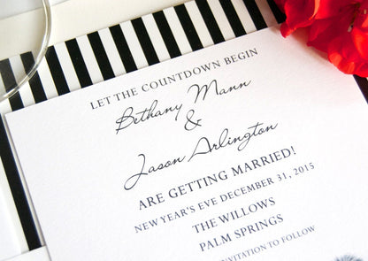 The Willows Palm Springs Skyline Wedding Invitations Package (Sold in Sets of 10 Invitations, RSVP Cards + Envelopes)