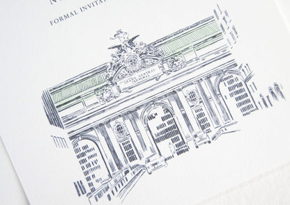 Grand Central Station, New York Wedding Save the Date Cards, Save the Dates, Train Station, NYC (set of 25 cards)