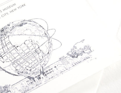 Queens Museum, New York, Unisphere, Worlds Fair Invitations Package (Sold in Sets of 10 Invitations, RSVP Cards + Envelopes)