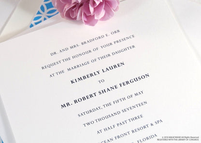 Jacksonville, Florida Skyline Wedding Invitation Package (Sold in Sets of 10 Invitations, RSVP Cards + Envelopes)