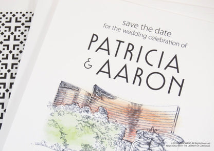 Wynn Las Vegas, Encore Skyline Destination Wedding Save the Date Cards (set of 25 cards)