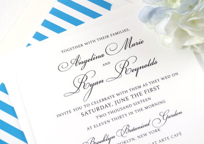 Brooklyn Botanic Garden Hand Drawn Wedding Invitations Package (Sold in Sets of 10 Invitations, RSVP Cards + Envelopes)