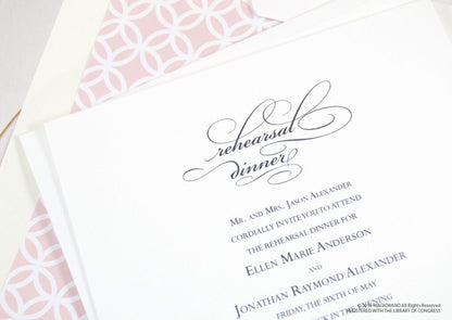 Big Horn Country Club, Palm Desert Skyline Rehearsal Dinner Invitations (set of 25 cards)