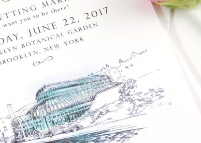 Brooklyn Botanical Garden Save the Date Cards (set of 25 cards)