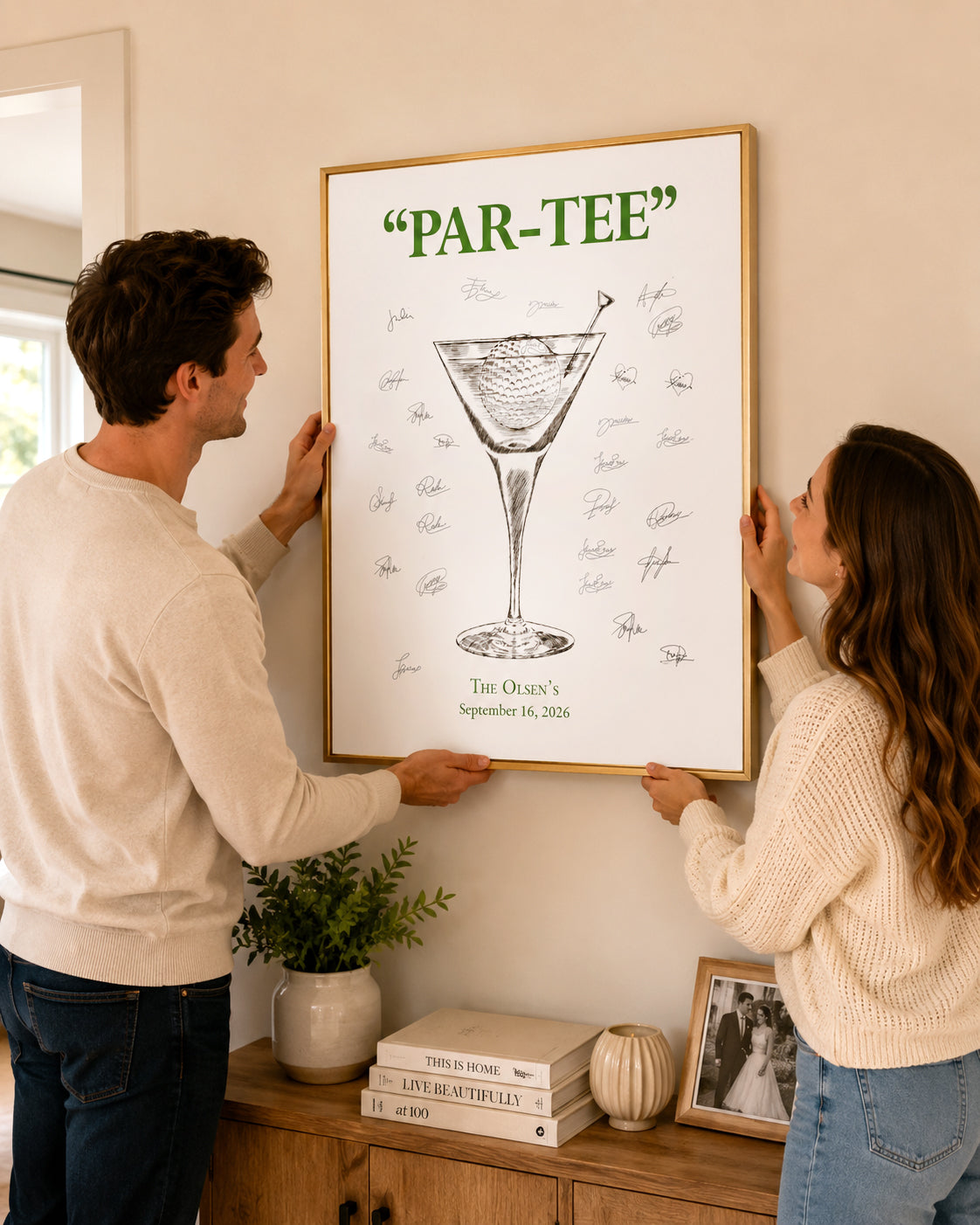 Golf PAR-TEE Signature Wedding Guest Book