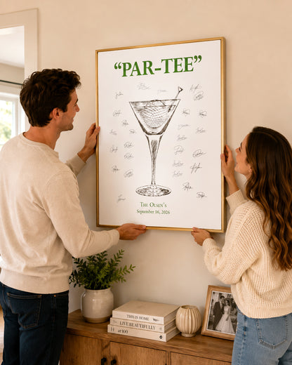Golf PAR-TEE Signature Wedding Guest Book