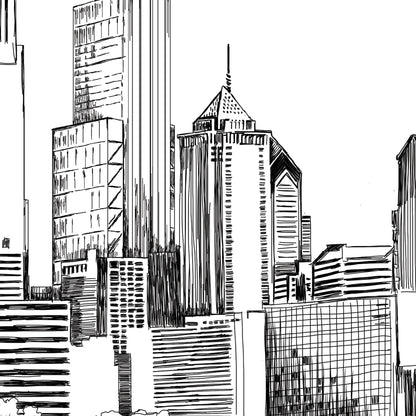 Philadelphia Wedding Invitations Renissance Style Hand-Drawn Custom Illustrated Wedding Suite (Sold in Sets of 10)