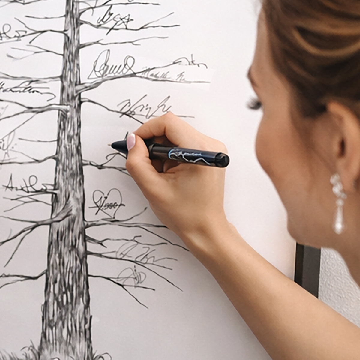 Pine Tree Signature Wedding Guest Book
