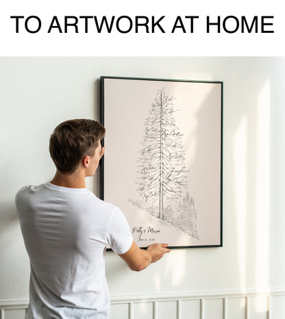 Guestbook Alternative Tree Signature Guest Book, Unique Guest Book, Rustic Guest Book, Wedding Sign-in