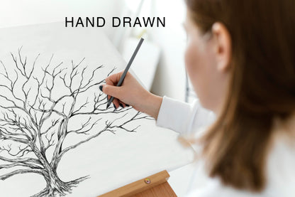 Pine Tree Guestbook Thumbprint Alternative Guest Book, Fingerprint Guestbook, Wedding Guestbooks, Party Supplies, Bridal Showers, Rehearsal Dinner