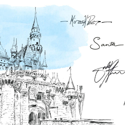 Disneyland Castle Bar Mitzvah, Sweet 16 Guestbook Print, Guest Book, Fairytale, Birthday Disney themed, Alternative Sign-in, FREE PEN!