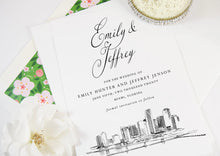 Load image into Gallery viewer, Miami Skyline Save the Dates, STD, Miami Wedding, Save the Date Cards, Florida (set of 25 cards)
