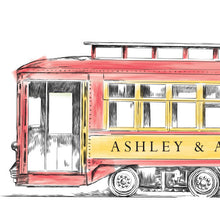 Load image into Gallery viewer, Trolley Car Wedding Table Numbers (1-10), New Orleans, Table Numbers, Street Car, Wedding
