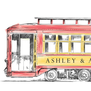 Trolley Car Wedding Table Numbers (1-10), New Orleans, Table Numbers, Street Car, Wedding