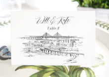 Load image into Gallery viewer, Charleston Place Cards Personalized with Guests Names, Placecards, South Carolina, custom with guests names (Sold in sets of 25 Cards)
