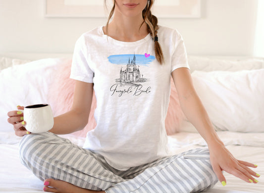 Disney World Bride Shirt, Fairytale Bride, Tee Shirt, T-Shirt, Wedding Shirt, Bride, Bridal Shower Gift, Bachelorette, Bridal Shirt