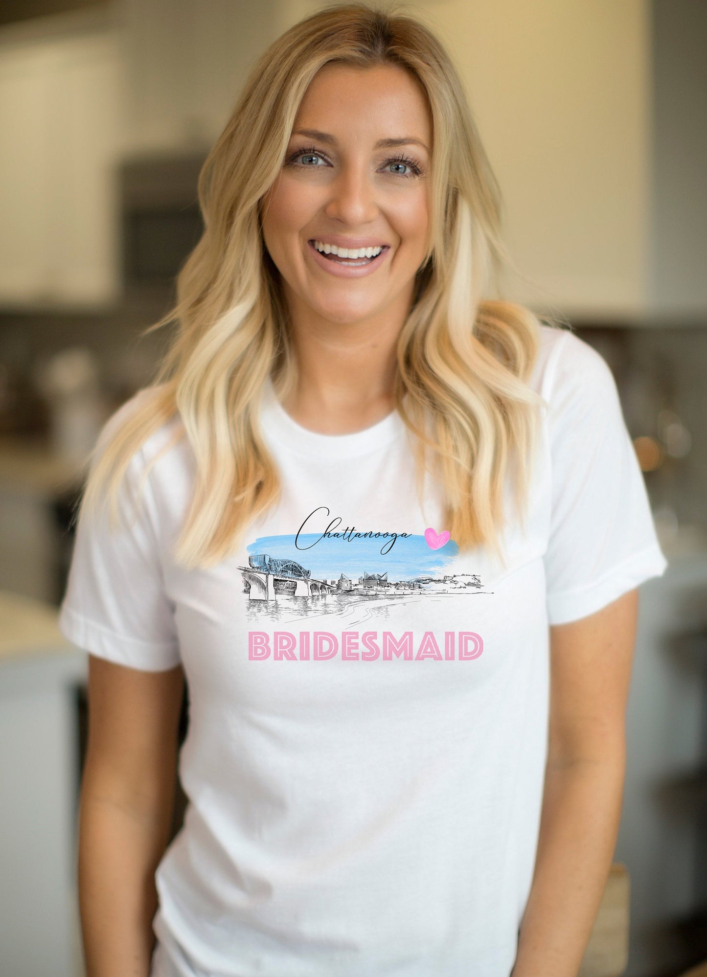 Chattanooga Bridesmaid Shirt, T-Shirt, Chattanooga, TN Skyline, Bride Tee, Wedding Shirt, Bride, Bridal Shower Gift, Bachelorette, Gift, Tee