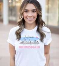 Load image into Gallery viewer, Milwaukee Bridesmaid Shirt, T-Shirt, Milwaukee, WI, Skyline, Bride Tee, Wedding Shirt, Bride, Bridal Shower Gift, Bachelorette, Gift

