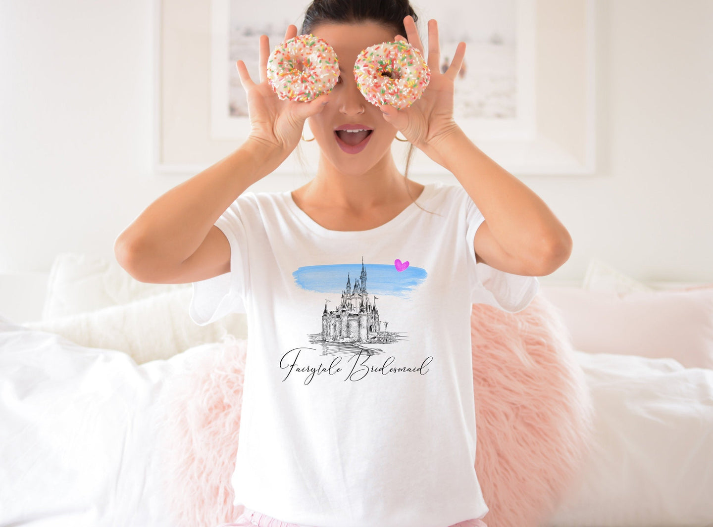 Disney World Bridesmaid Shirt, Fairytale Bride, Tee Shirt, T-Shirt, Wedding Shirt, Bride, Bridal Shower Gift, Bachelorette, Bridal Shirt
