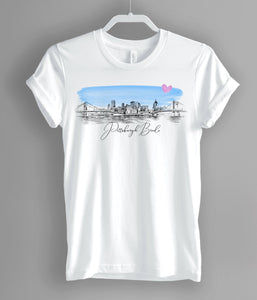 Pittsburgh Bride Shirt, T-Shirt, Pittsburgh, PA, Skyline, Bride Tee, Wedding Shirt, Bride, Bridal Shower Gift, Bachelorette, Gift