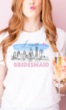 Load image into Gallery viewer, Louisville Bridesmaid Shirt, T-Shirt, Louisville, KY, Skyline, Bride Tee, Wedding Shirt, Bridal Shower Gift, Bachelorette, Day of Wedding
