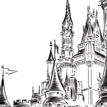 Load image into Gallery viewer, Disney World Cinderella Castle Wedding Invitation, Fairytale Wedding, Invite, Disney Inspired (Sold in Sets of 10 Invitations + Envelopes)

