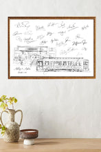 Load image into Gallery viewer, The Roosevelt New Orleans Wedding Alternative Guest Book, Trolley, New Orleans Wedding, Guestbook, Wedding Guestbook, Waldorf Astoria Hotel
