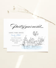 Load image into Gallery viewer, Little Mermaid Save the Dates, Save the Date, Disney Inspired, STD, Under the Sea Wedding Fairytale Wedding Save the Date Cards
