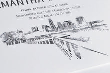 Load image into Gallery viewer, Austin Skyline Rehearsal Dinner Invitation Cards (set of 25 cards)
