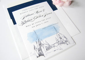 San Diego Mormon Temple LDS Save the Date Cards (set of 25 cards)