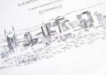 Load image into Gallery viewer, Nashville Skyline Wedding Save the Date Cards (set of 25 cards)
