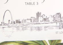 Load image into Gallery viewer, St Louis Skyline Blank Folded Place Cards (Set of 25 Cards)
