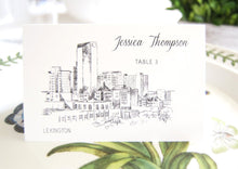 Load image into Gallery viewer, Lexington Skyline Blank Folded Place Cards (Set of 25 Cards)
