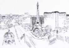 Load image into Gallery viewer, Las Vegas Skyline Folded Place Cards (Set of 25 Cards)
