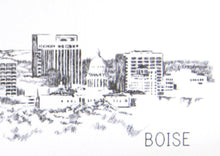 Load image into Gallery viewer, Boise Skyline Folded Place Cards (Set of 25 Cards)
